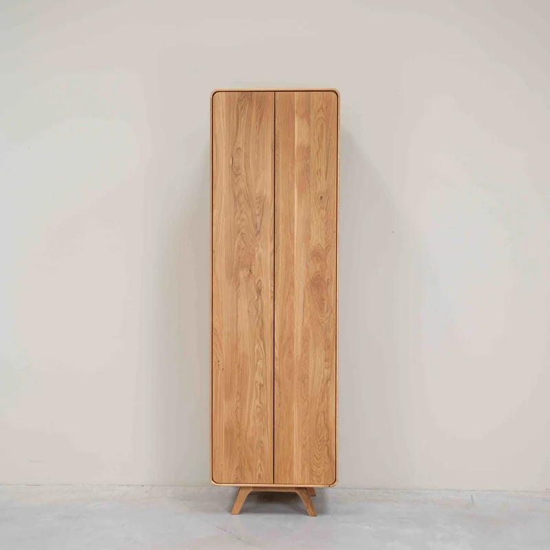 Geneva solid oak 2-door wardrobe | NordicStory