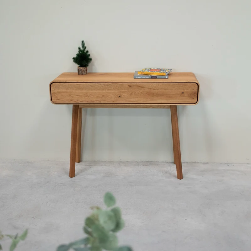 Geneva solid oak dressing table console | NordicStory