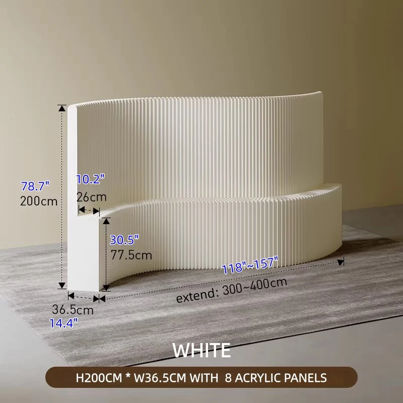 Wandteiler aus Kraftpapier mit Präsentationsständer