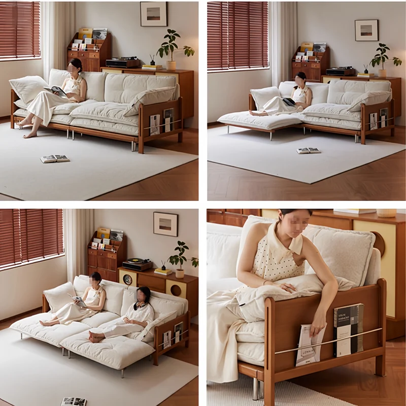 Vielseitiges 3-in-1-Schlafsofa Cloud mit integriertem seitlichen Stauraum