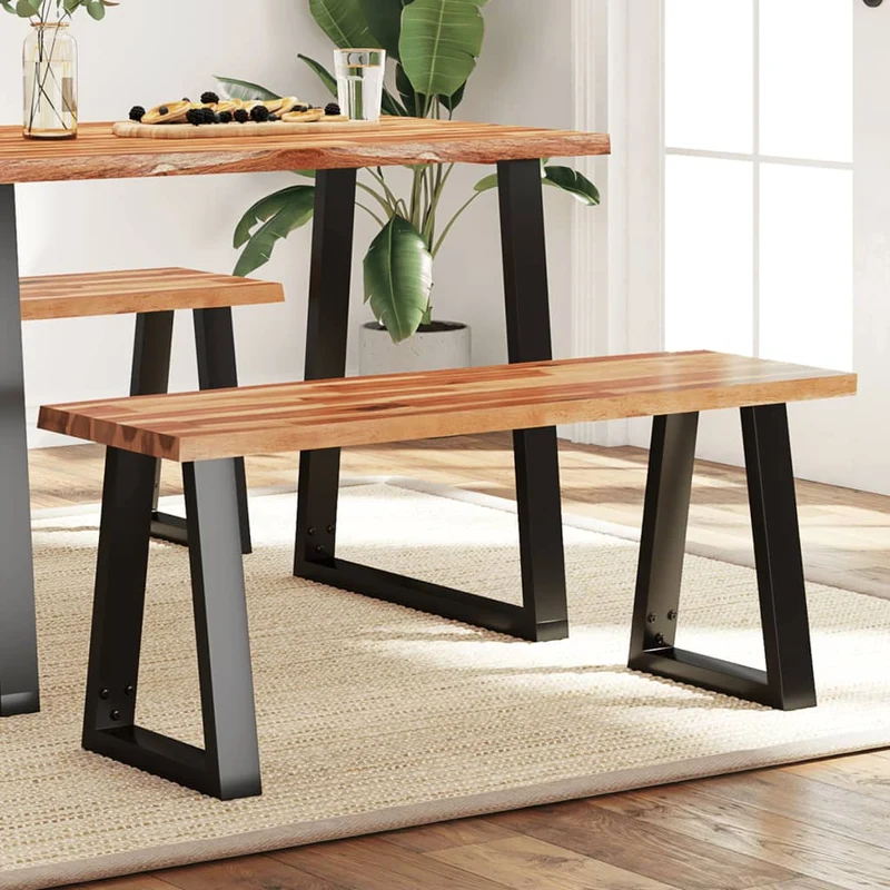 vidaXL - Sitzbank, Bank Baumkante 110 cm Massivholz Akazie