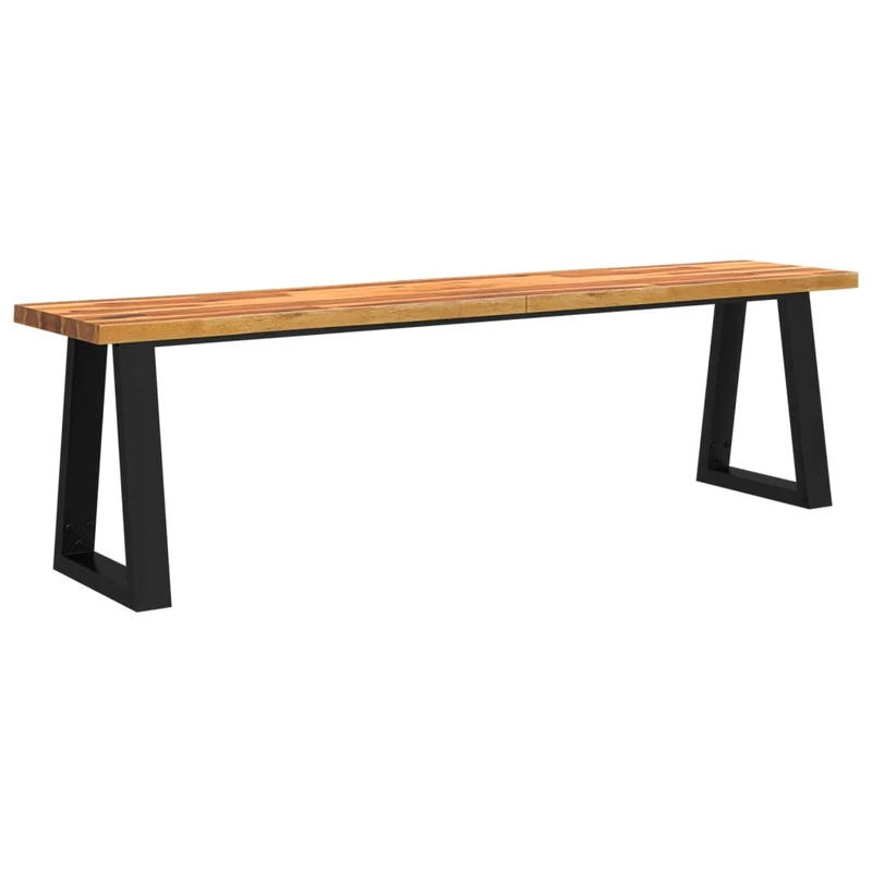 vidaXL - Sitzbank, Bank Baumkante, Bank zum Sitzen, 160 × 35 × 45 cm, Massivholz Akazie