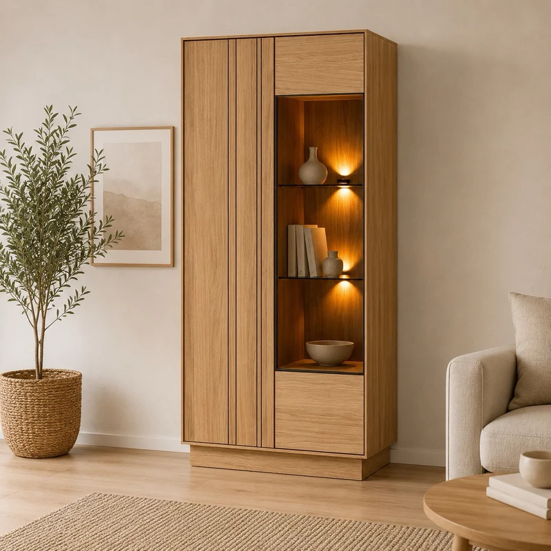 Vitrine aus Eichenholz JOIN 15 | LoftStory