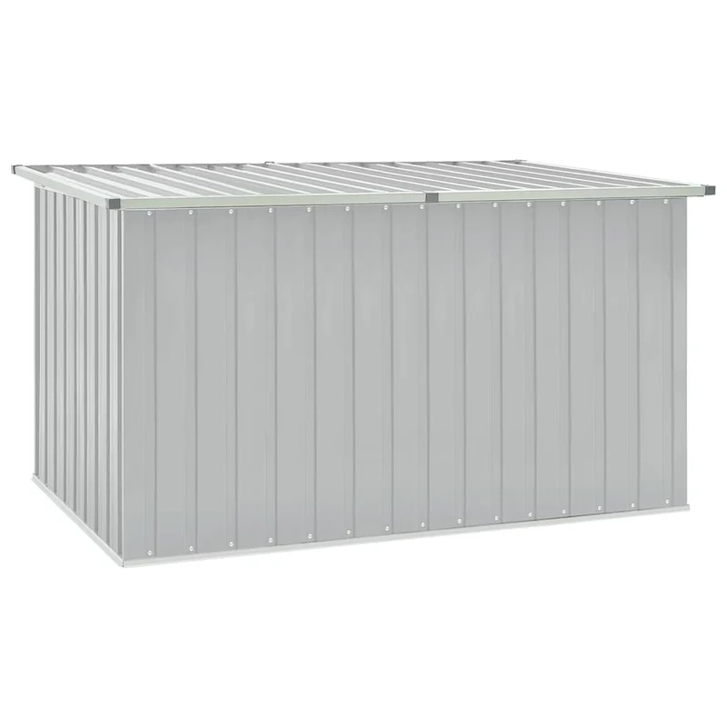 vidaXL – Gartenbox aus verzinktem Stahl, 171 × 99 × 93 cm, Grau