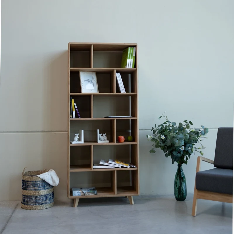 Massivholz-Bücherregal SWEDEN 1 | NordicStory