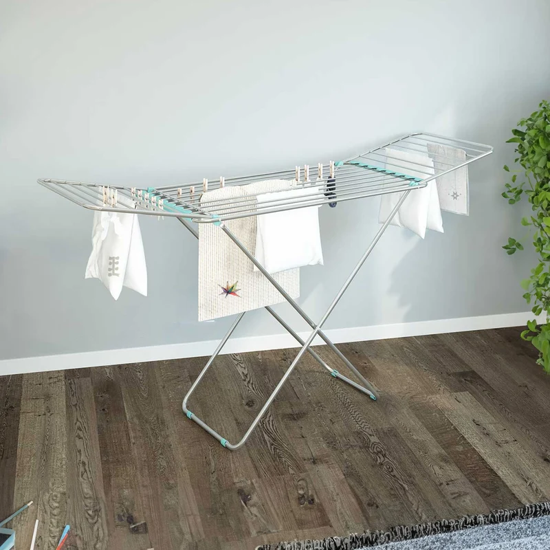 Colombo Emotion – Flügelwäscheständer mit 20 m Trockenlänge, Aluminium und Stahl, Made in Italy