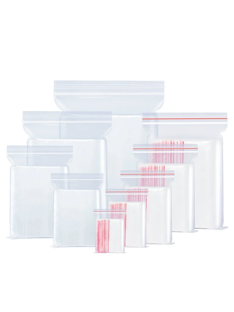 100 Stück/Packung, Musterbeutel mit Druckverschluss