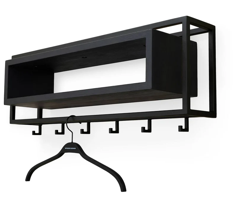 Garderobe Wandgarderobe SCHOOL 80 BLACK von Spinder Design