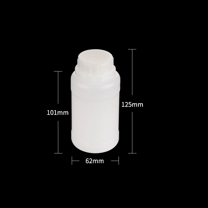 Enghalsflaschen, Kunststoff HDPE, halbtransparent, Fassungsvermögen 250 ml bis 1.000 ml