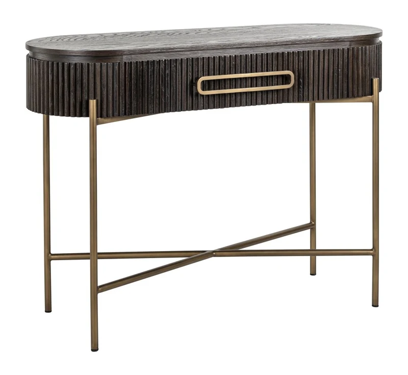 Richmond Konsole Luxor braun mit Schublade – Eichenfurnier, 110 cm