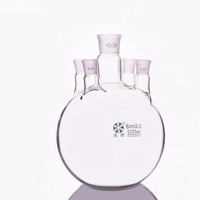 Fünfhals Stehkolben, Kapazität 150 bis 5.000 ml