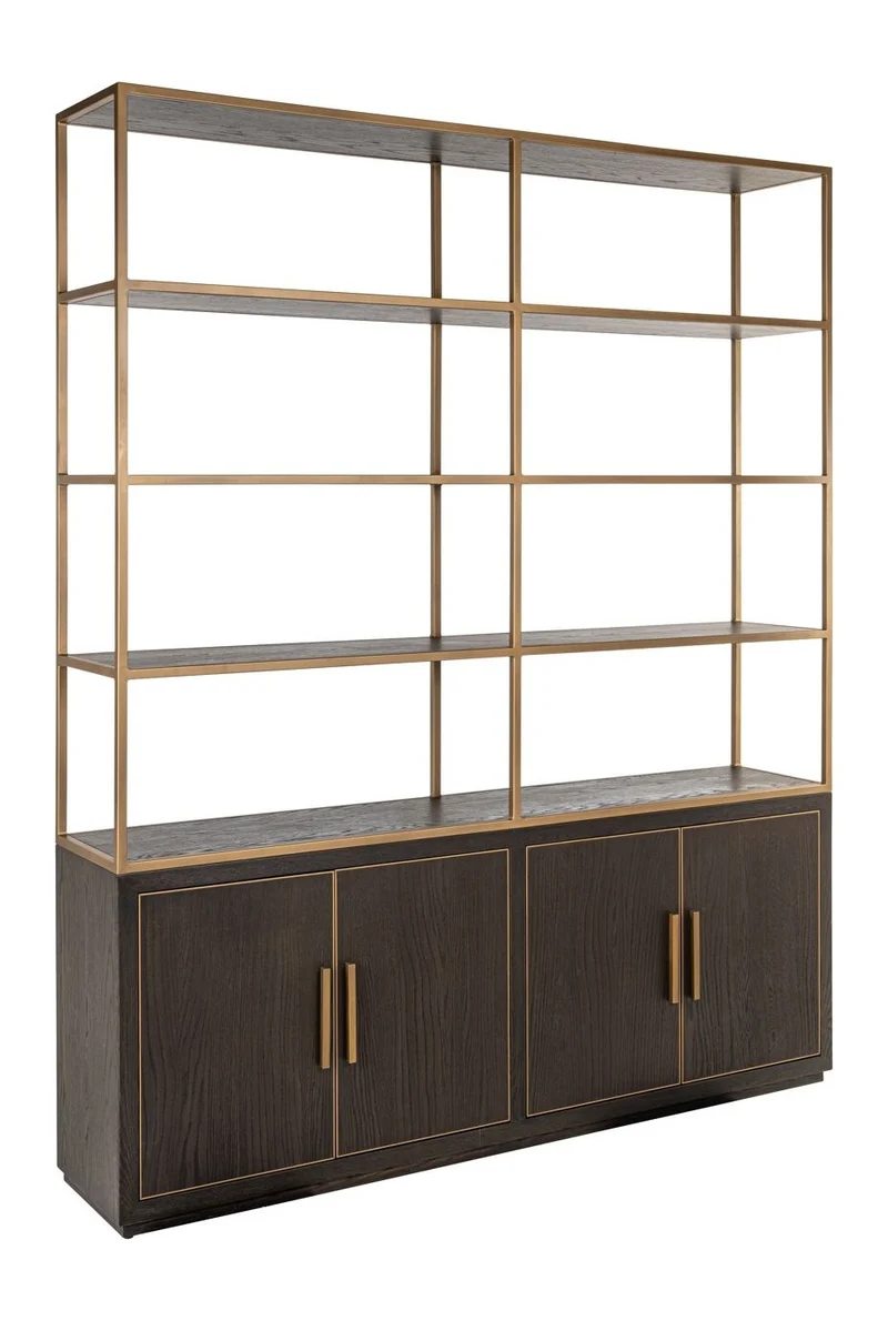 Vitrine Carter Large Eiche-braun, 4 offene Fächer, 220 cm