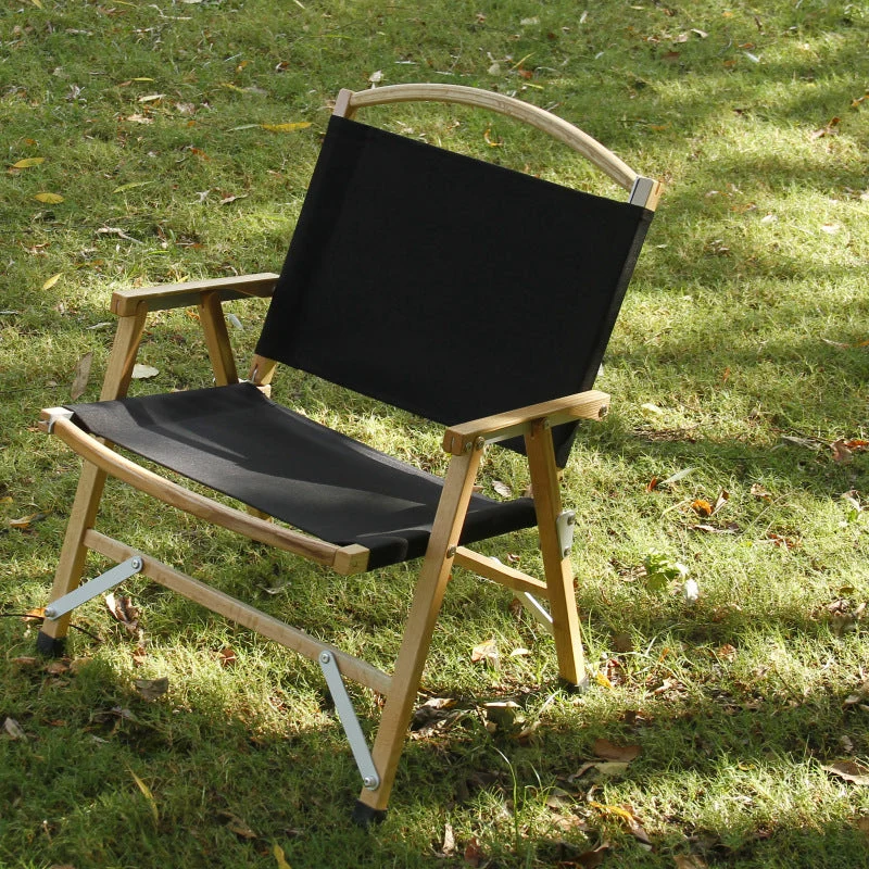 Outdoor Camping Klappstuhl aus massivem Holz Kermit