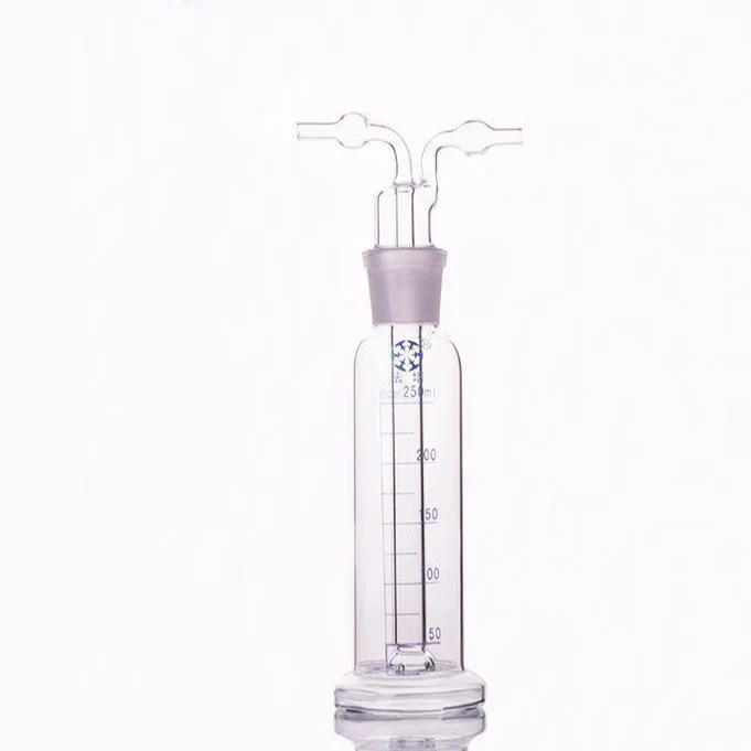 Gaswaschflasche nach Müncke, mit Teilung, 250 bis 1.000 ml