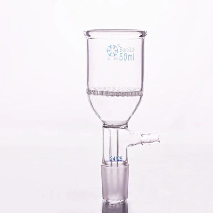 Büchnertrichter mit Normschliff, Schlitzsieb und Oliva, 50 ml bis 2.000 ml