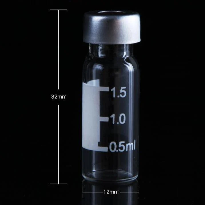 100 stk/pack,Probenfläschche mit Bördelrand und Kappe, 2 ml bis 4 ml
