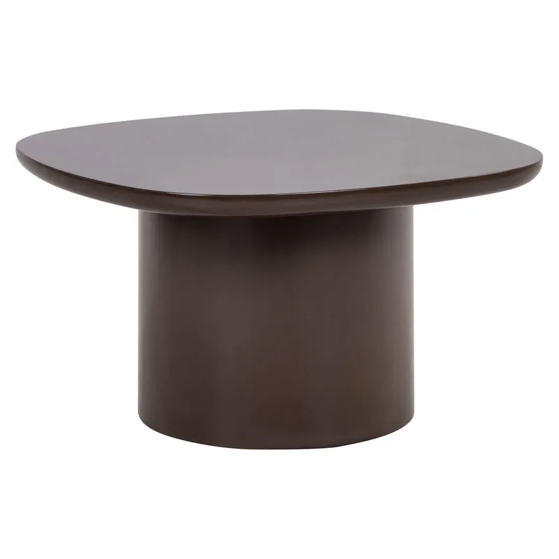 Beistelltisch Almundi chocolat brown – runder MDF-Tisch, 70x70 cm
