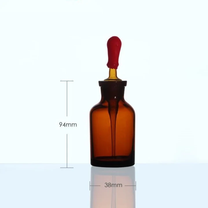 Tropfflasche mit Pipette, Braunglas, 30 ml bis 125 ml