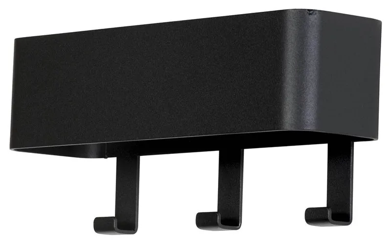 Garderobenhaken Hakenleiste DAX PLAY 3 Stahl Schwarz, Spinder Design