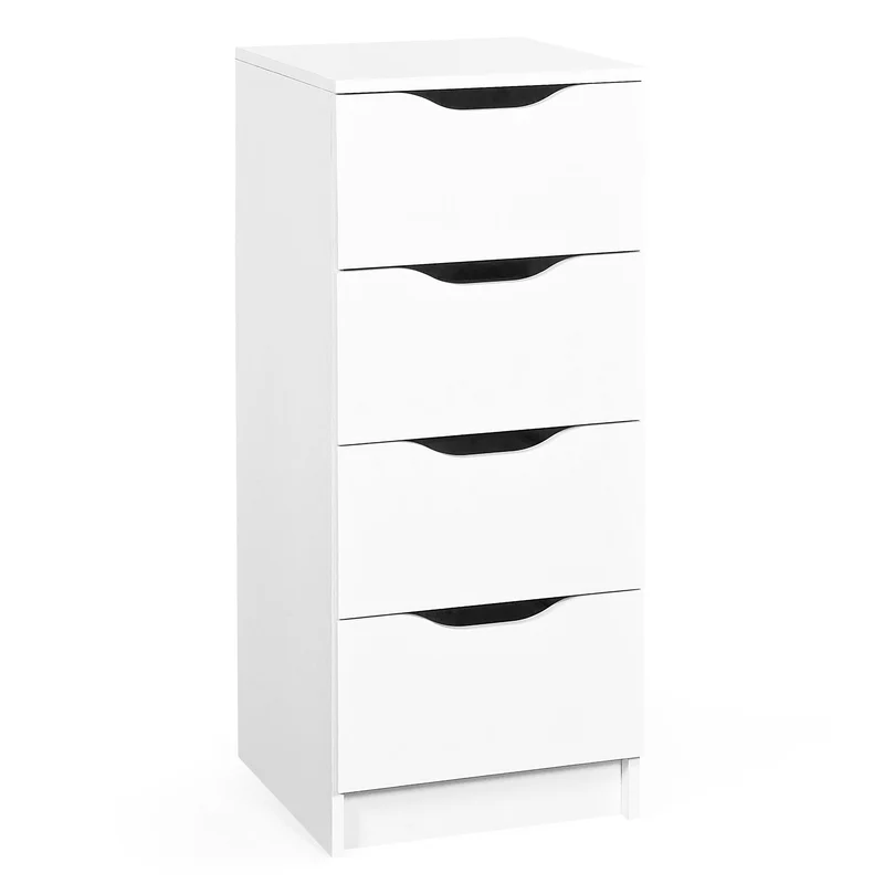 Kommode WESTPHALEN 4 in Weiß mit 4 Schubladen, 41x41x92 cm