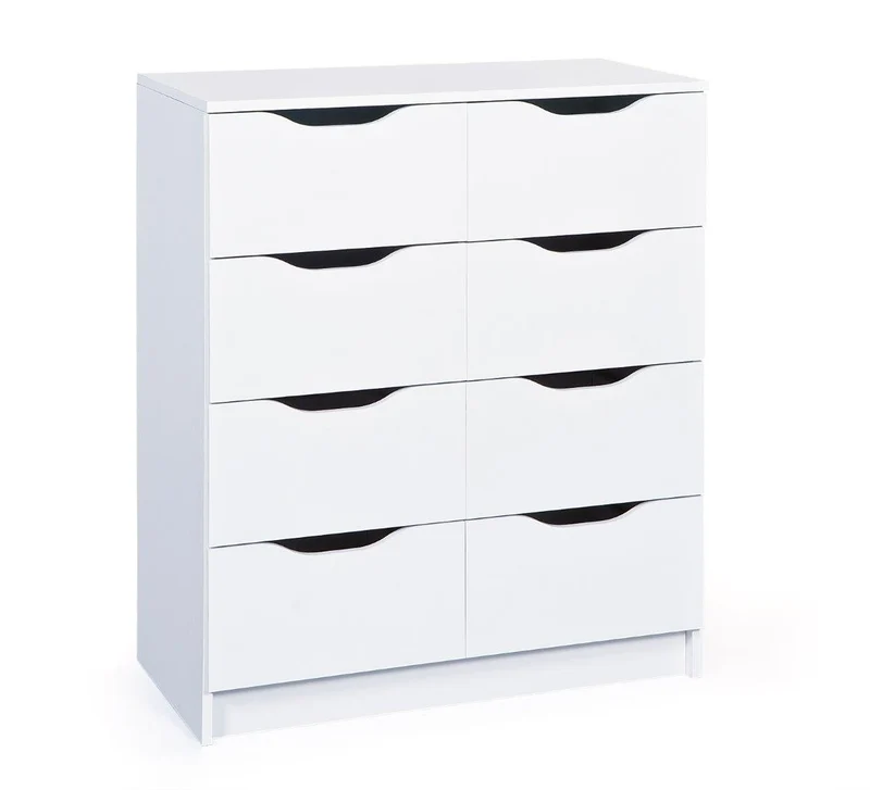 Kommode WESTPHALEN 8-B Weiß 8 Schubläden