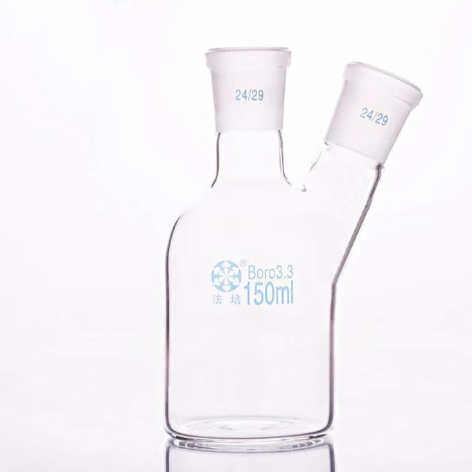 Zweihals zylindrisch Kolben, Kapazität 250 bis 5.000 ml