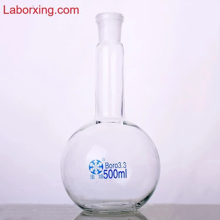 Stehkolben mit Normschliff und längeren Hals, 50 bis 3.000 ml