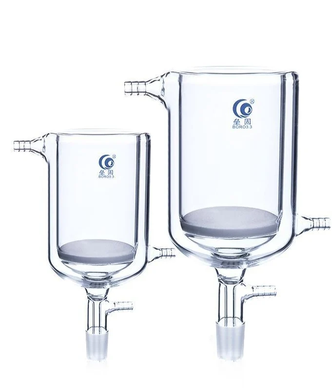 Doppelmantel Büchner Nutsche mit Fritte und Normschliff, 100 ml bis 1.000 ml