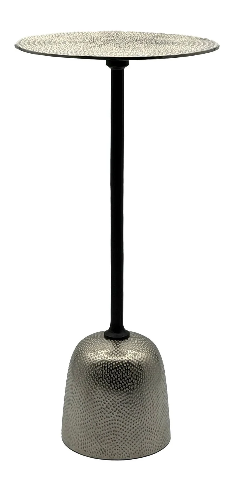 Beistelltisch Aluminium Silbern, rund, 29 cm - Wohnling Deko