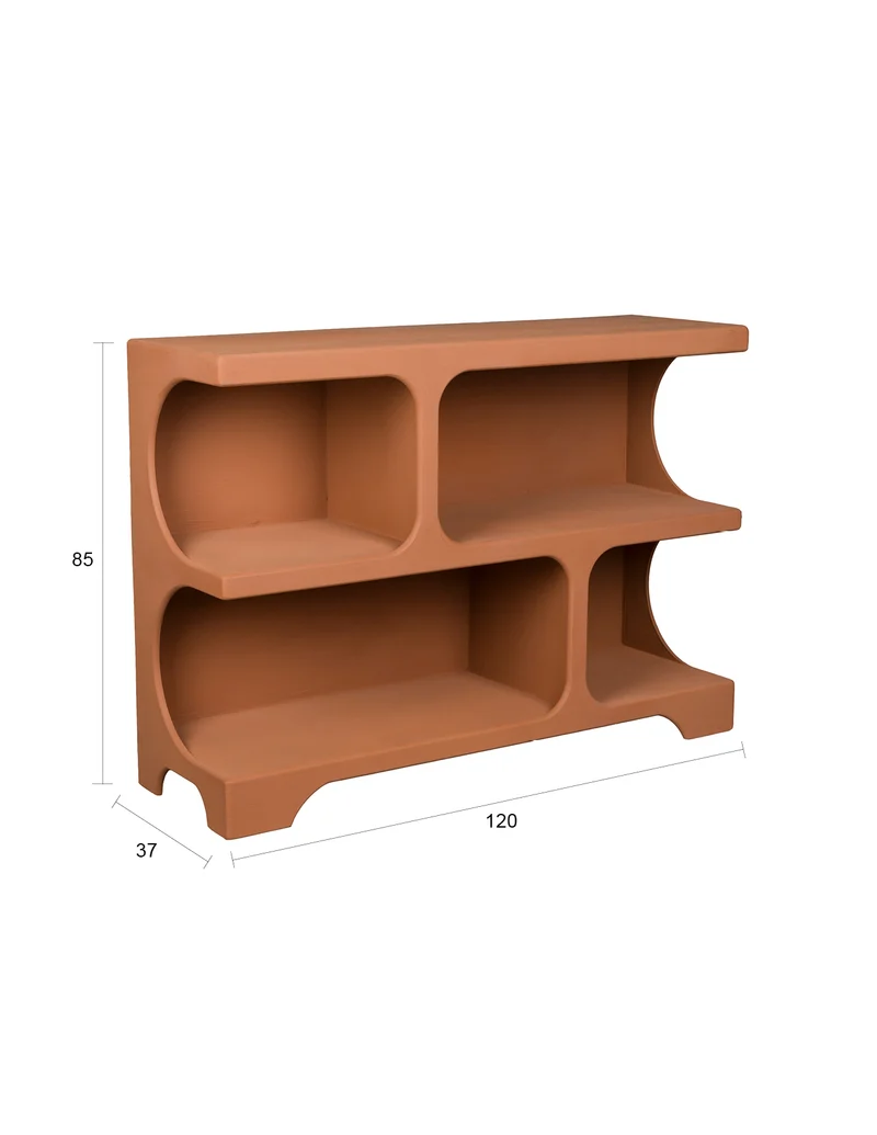 Regal Dundee M, Terracotta, modular erweiterbar, MDF von Dutchbone