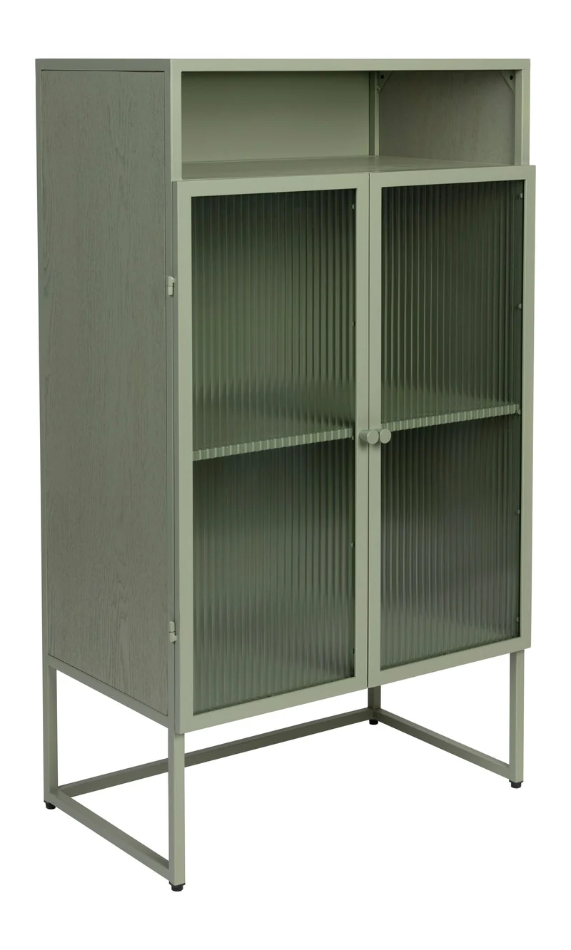 Schrank Herbe Large aus MDF in Grün fürs Wohnzimmer, 105 cm hoch