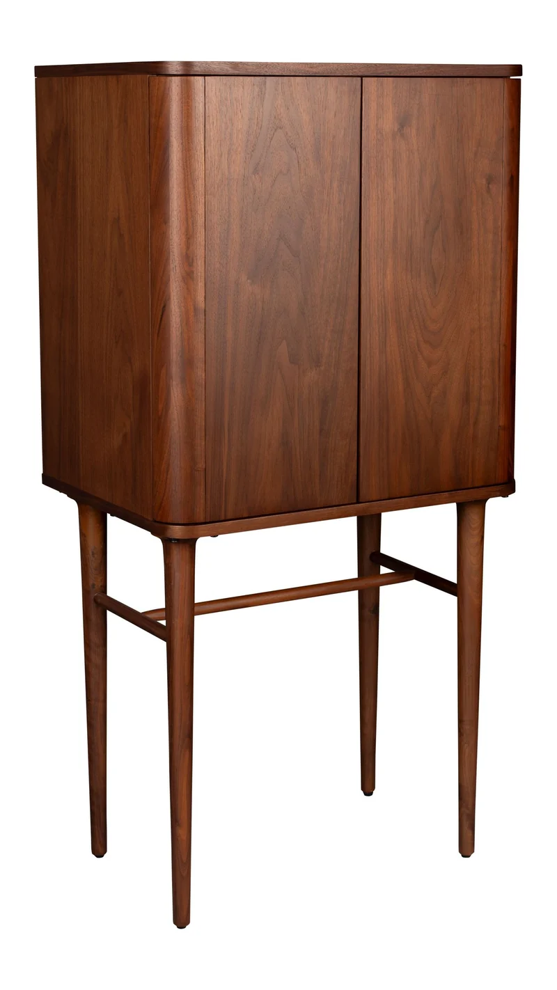 Schrank Morrison mit Walnussfurnier und Massivholz von Dutchbone