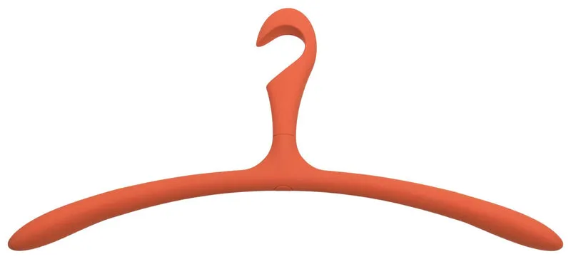 Kleiderbügel ARX Orange 5er Set, rutschhemmende Beschichtung von Spinder