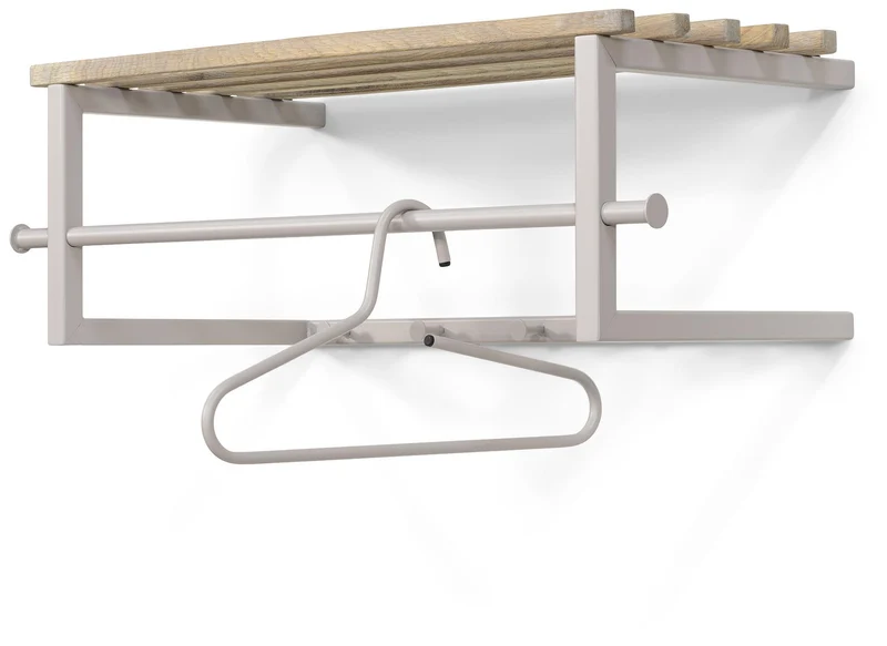 Spinder Marco Garderobe Wandgarderobe Eiche Stahl Skandinavisch