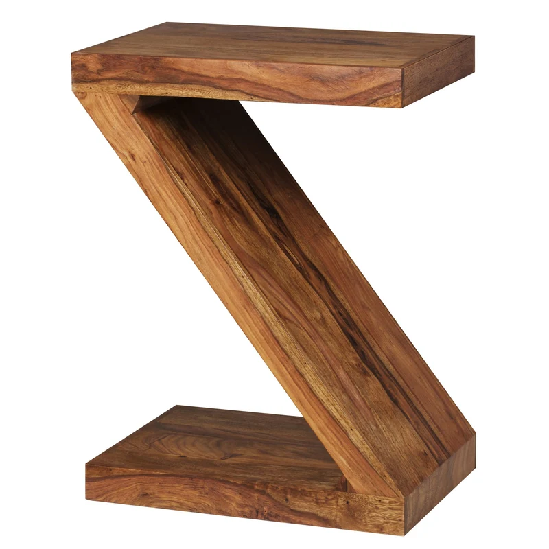 Beistelltisch Mumbai 59cm Sheesham Massivholz braun Landhausstil