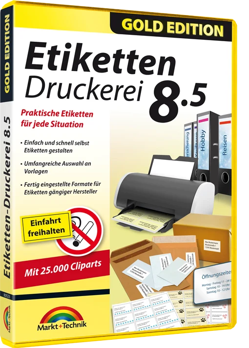 Etiketten Druckerei 8.5