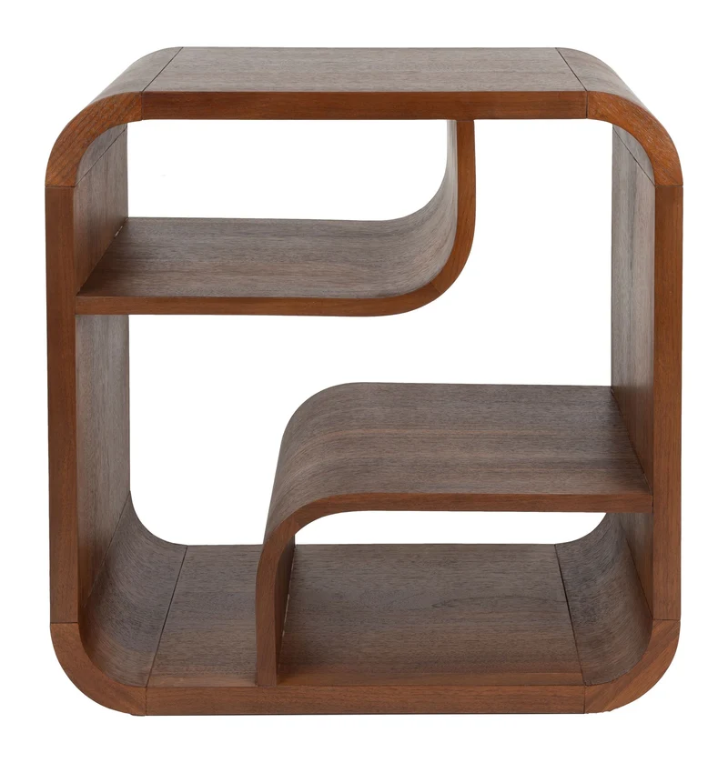 Schrank Seven S mit Bogendesign aus Nussbaumfurnier von Zuiver