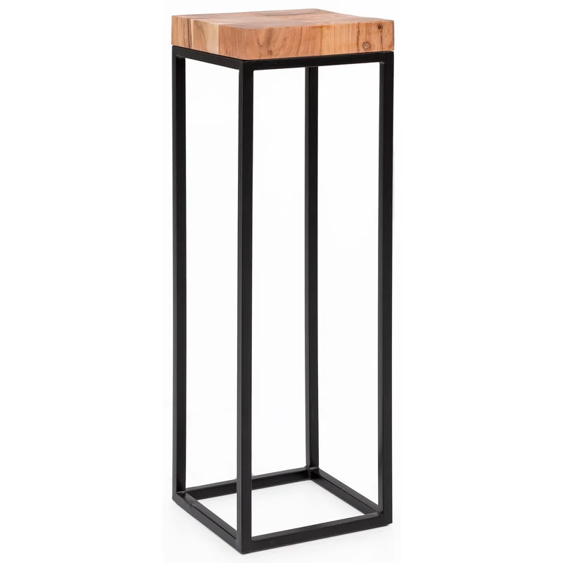 Beistelltisch WL5.654 Akazie Metall Industrial Style 30x97x30cm