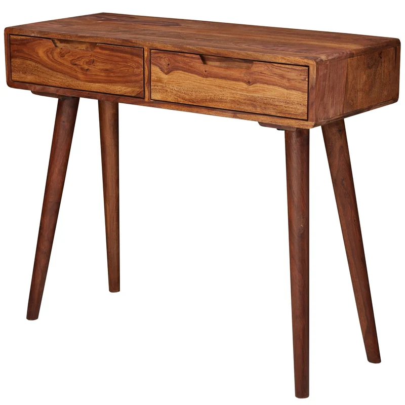 Konsolentisch WL5.577 90x76x36cm Sheesham Massivholz mit Schubladen
