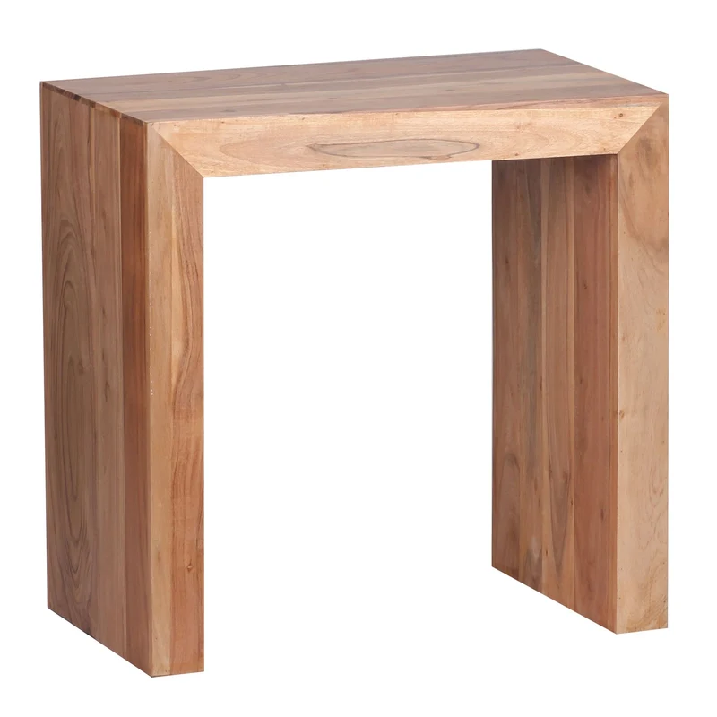 Beistelltisch Mumbai Akazie massiv 60x35cm dunkelbraun Landhausstil