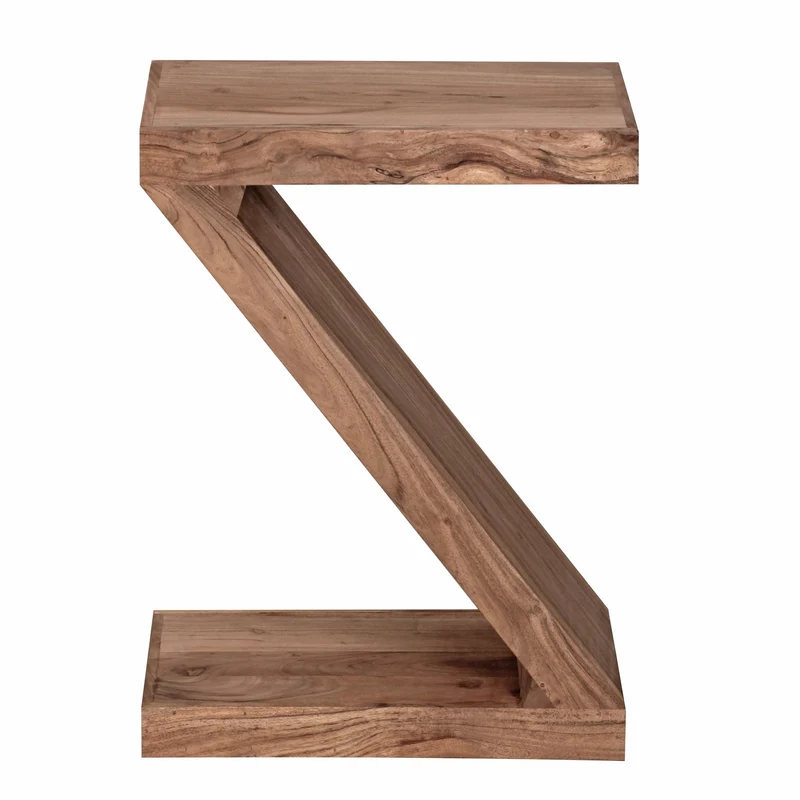 Beistelltisch Mumbai 60cm Akazie Massivholz Braun Landhausstil