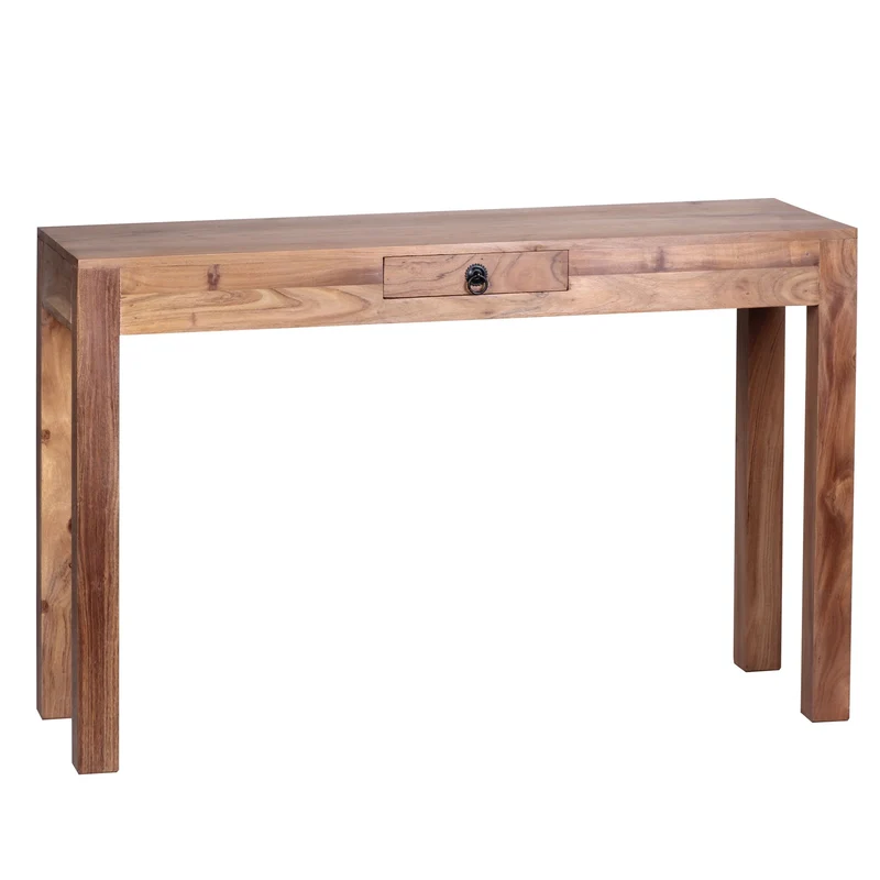 Konsolentisch MUMBAI Akazie Massivholz 1 Schublade 120x40cm Landhausstil