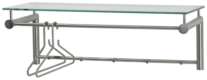 Spinder SUZA 5 Garderobe Edelstahl Glas Ablage Modernes Design