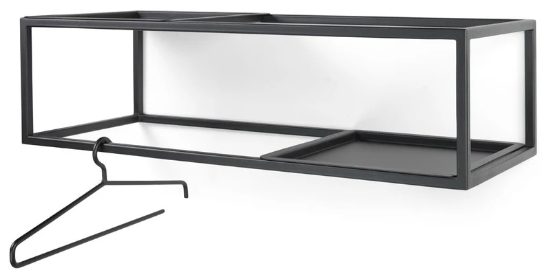 Spinder STRATO 80 Garderobe, Stahl, Modernes Design, Schwarz