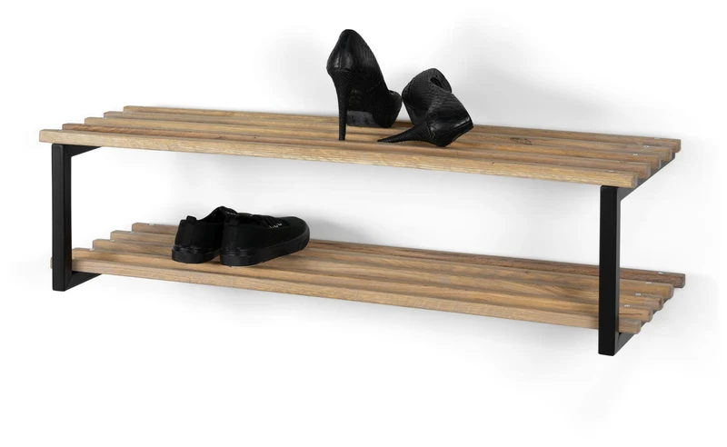 Spinder RIZZOLI/Marco XL Schuhregal Eiche & Stahl, Skandinavisch
