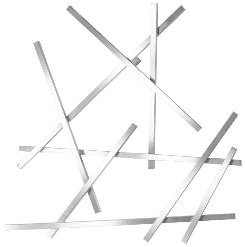 Spinder Garderobe Matches Edelstahl Modernes Design 80x80 cm
