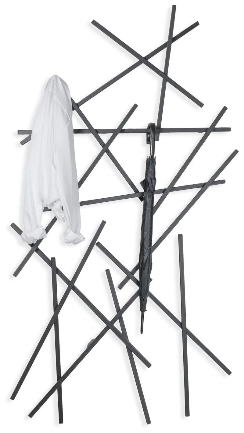 Spinder Garderobe MATCHES Black - Modernes minimalistisches Design