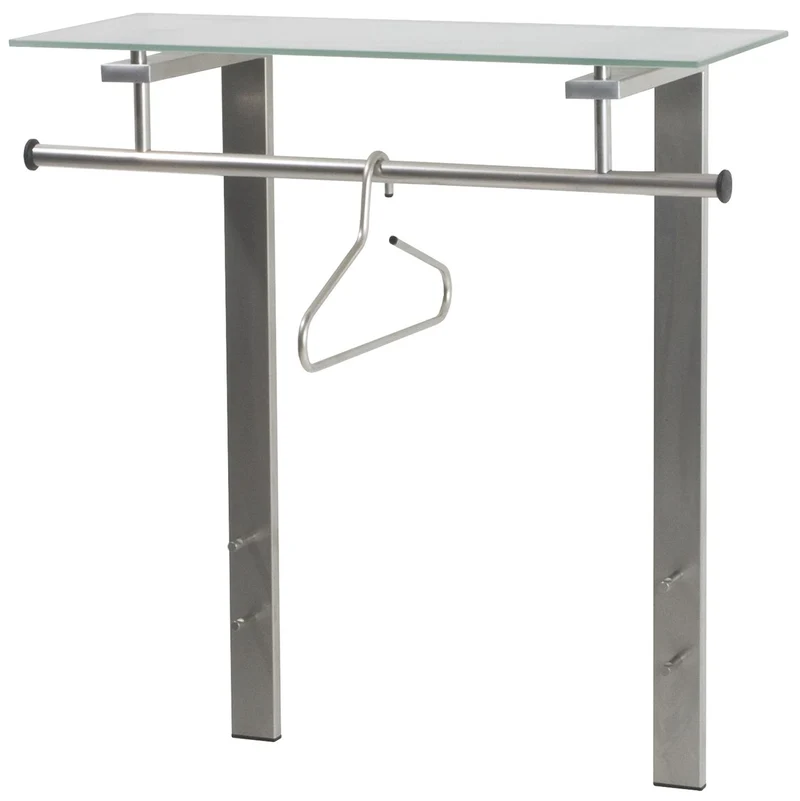 Spinder DUTCH Garderobe: Stahl & Glas, Modernes Design, Nickel Finish