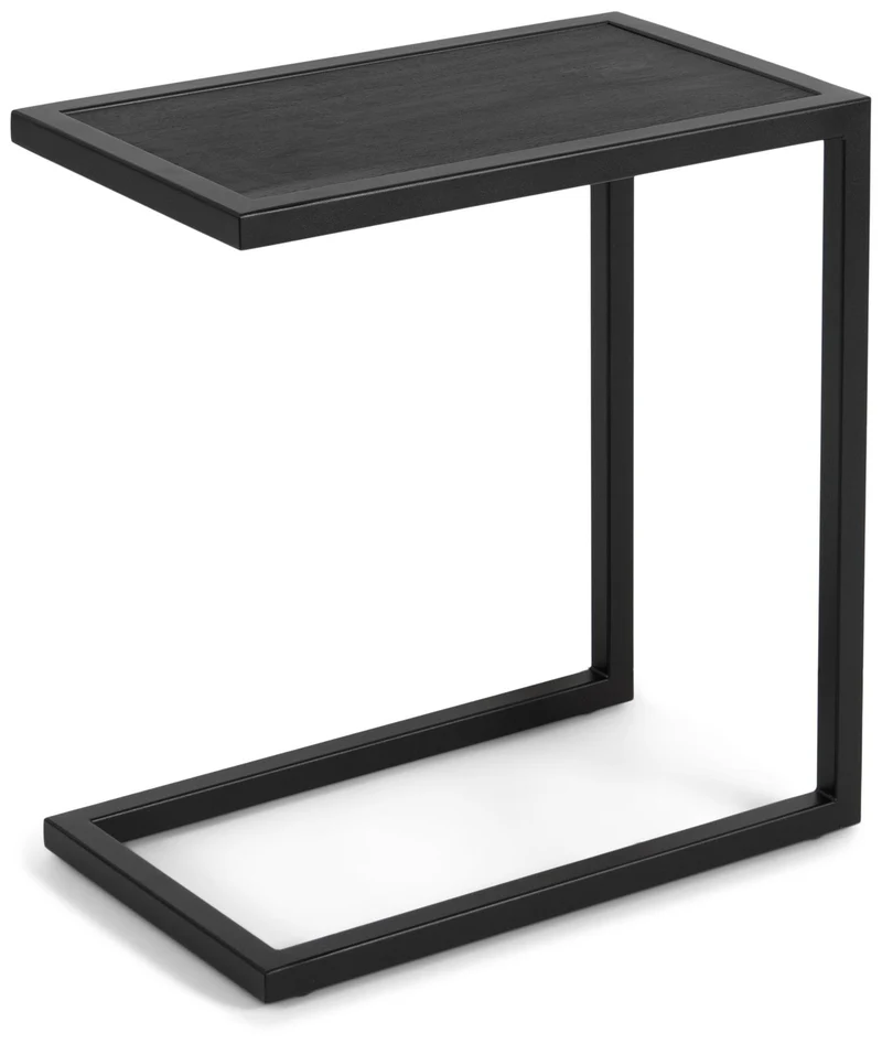 Spinder DANIËL DIVANI Beistelltisch Schwarz Stahl Eiche Minimalistisch