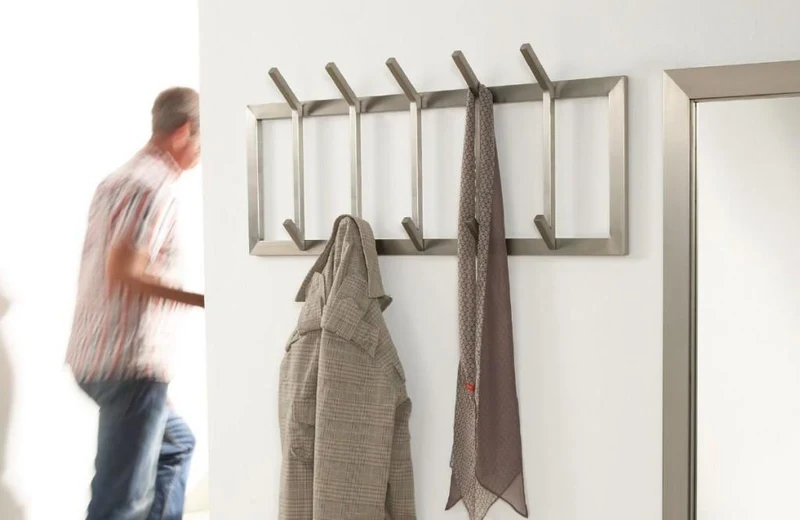 Wandgarderobe IMMO 5 aus Edelstahl